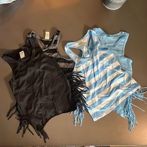 Set of little girls Kavio lightweight razorback tanks